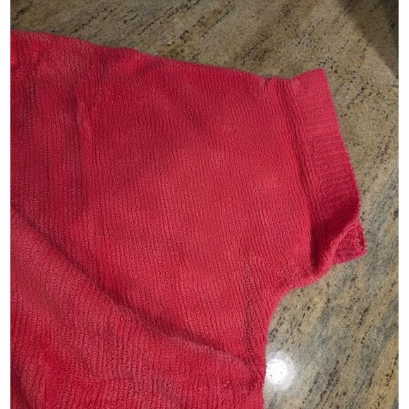 New! Pink Chenille Shirt Robe Adonna Plus Size 3X Leisurewear Button Pockets - Picture 12 of 16